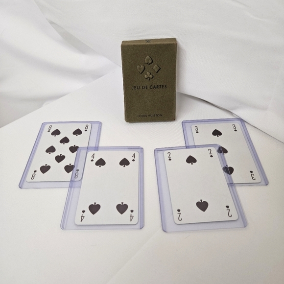 Louis Vuitton Jeu De Cartes Playing Cards In Bleu Et Blanc - Picture 5 of 8